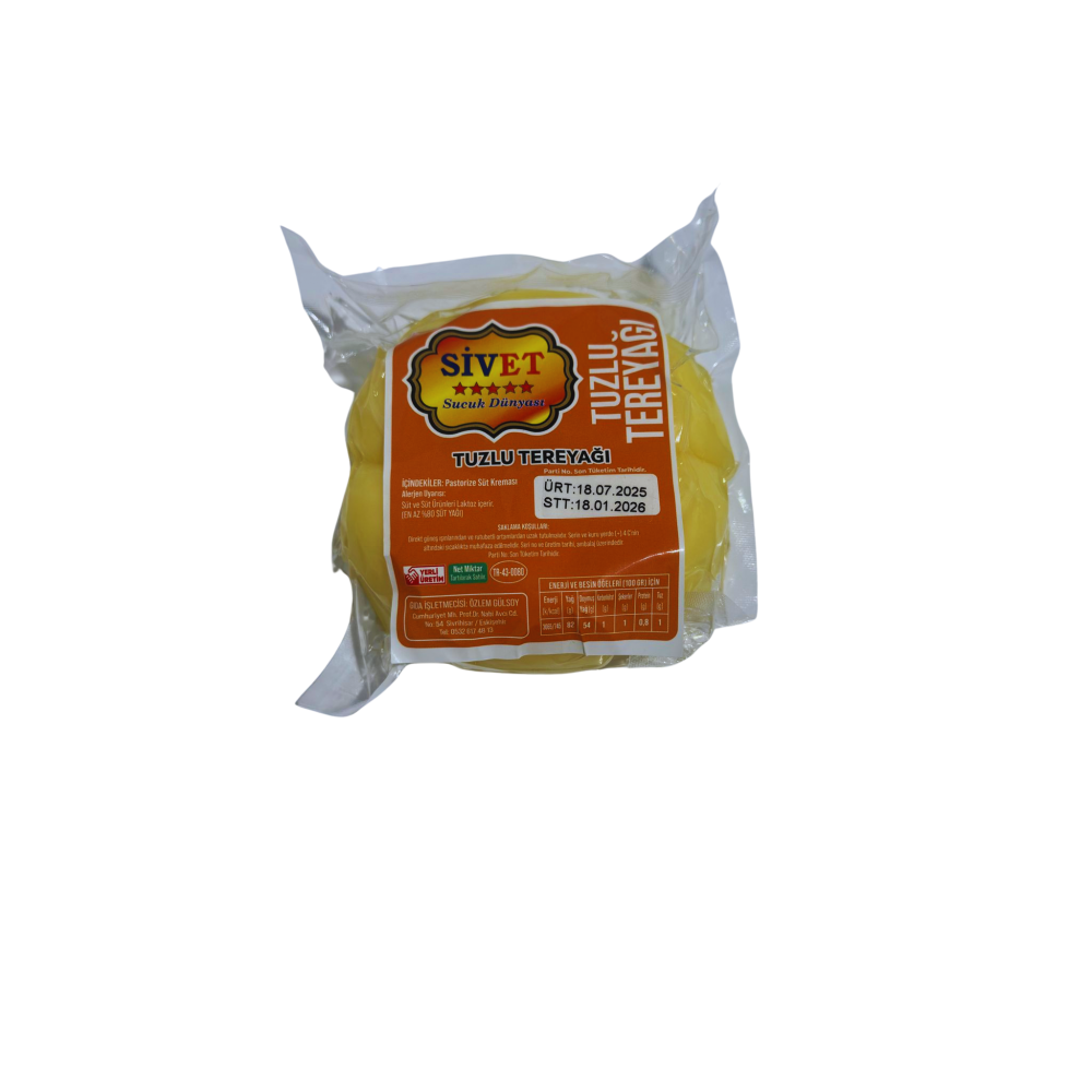 Tereyağı Tuzlu 500gr. Tereyağı Tuzlu 500gr.